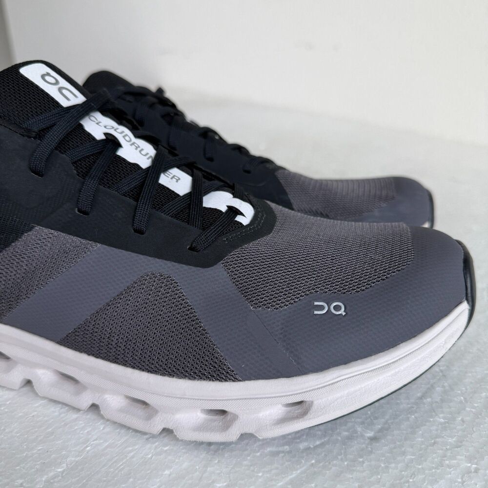 On Men's Cloudrunner Sneakers, Eclipse/Frost, 13 Medium US Running Shoes - Picture 3 of 16